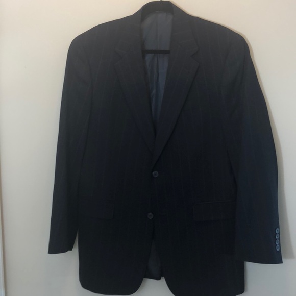 Austin Reed Blue & White 2Button Pinstriped Blazer - Picture 2 of 8